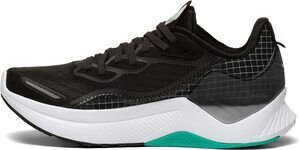 SAUCONY WOMEN'S CORE ENDORPHIN SHIFT 2 RUNNING SHOE, BLACK/WHITE, 6